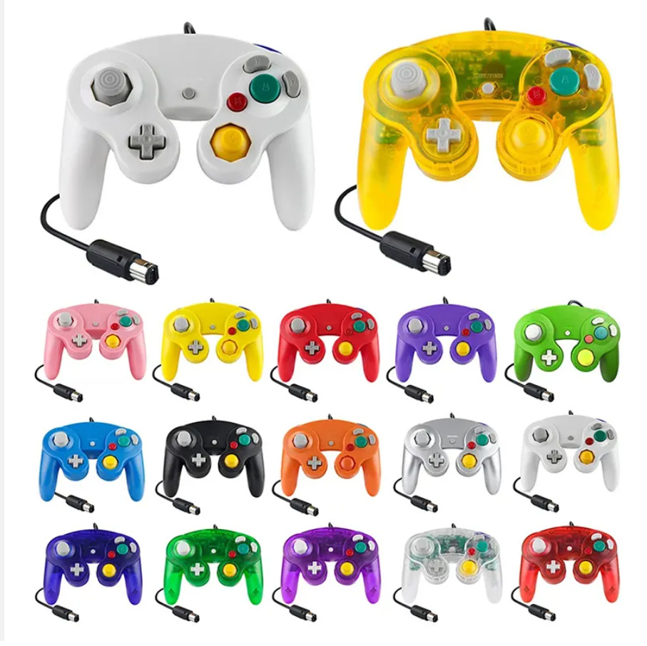 Ngc Game Controller Ngc Wired Vibration Classic Game Controller Wii Game Controller 16 Colors in Stock