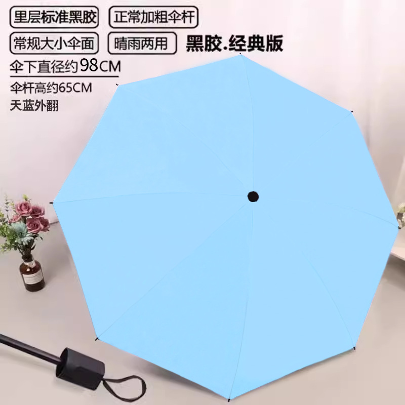 Paraguas plegable de gran tamaño de doce huesos para mujer, sol y lluvia, protector solar de vinilo de negocios de doble uso, parasol de protección UV