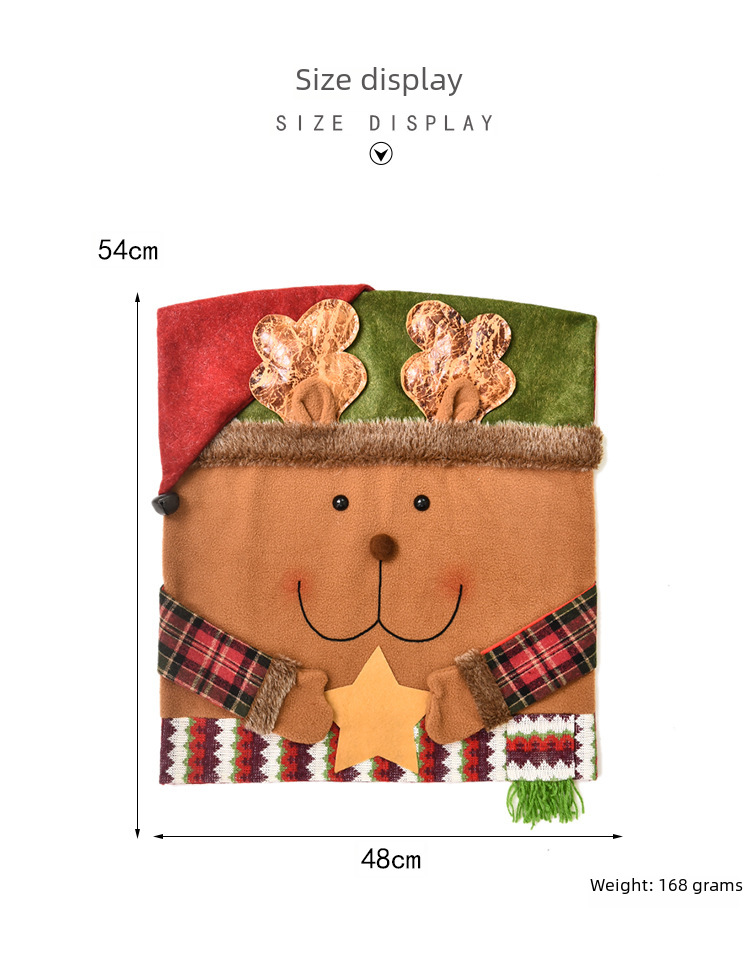 Christmas Ming Crown New Product Christmas Decorative Chair Cover Stool Cover New Style Doll Chair Cover Decorative Ornaments Home Furnish_voghion.com