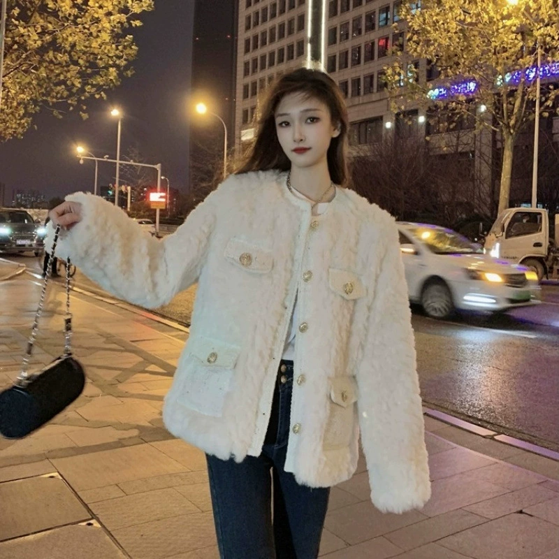 Модная теплая куртка, западный стиль, стиль Chanel, увеличенная толщина