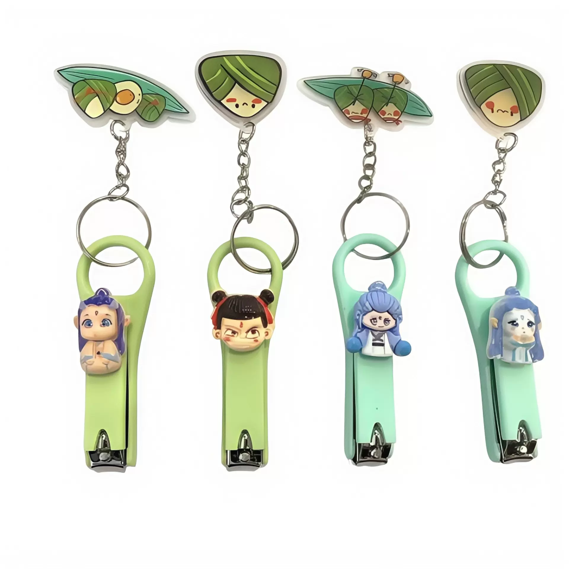 新款工厂批发指甲刀磨甲锉粽子挂件指甲钳单个防飞溅