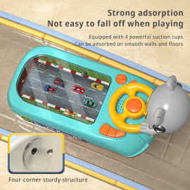 新款赛车闯关大冒险儿童益智桌游模拟驾驶汽车游戏机方向盘玩具