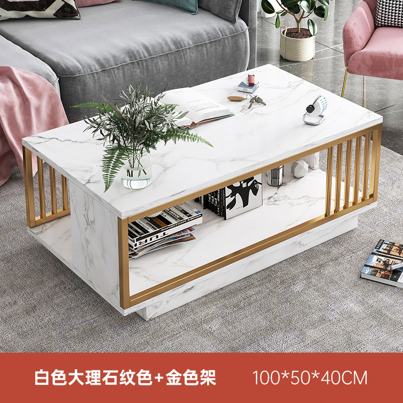 Mesa de centro, sala de estar, hogar, sofá simple moderno, mesa lateral, casa de alquiler de apartamento pequeño, mesa de lujo ligera, mesa de té con balcón simple