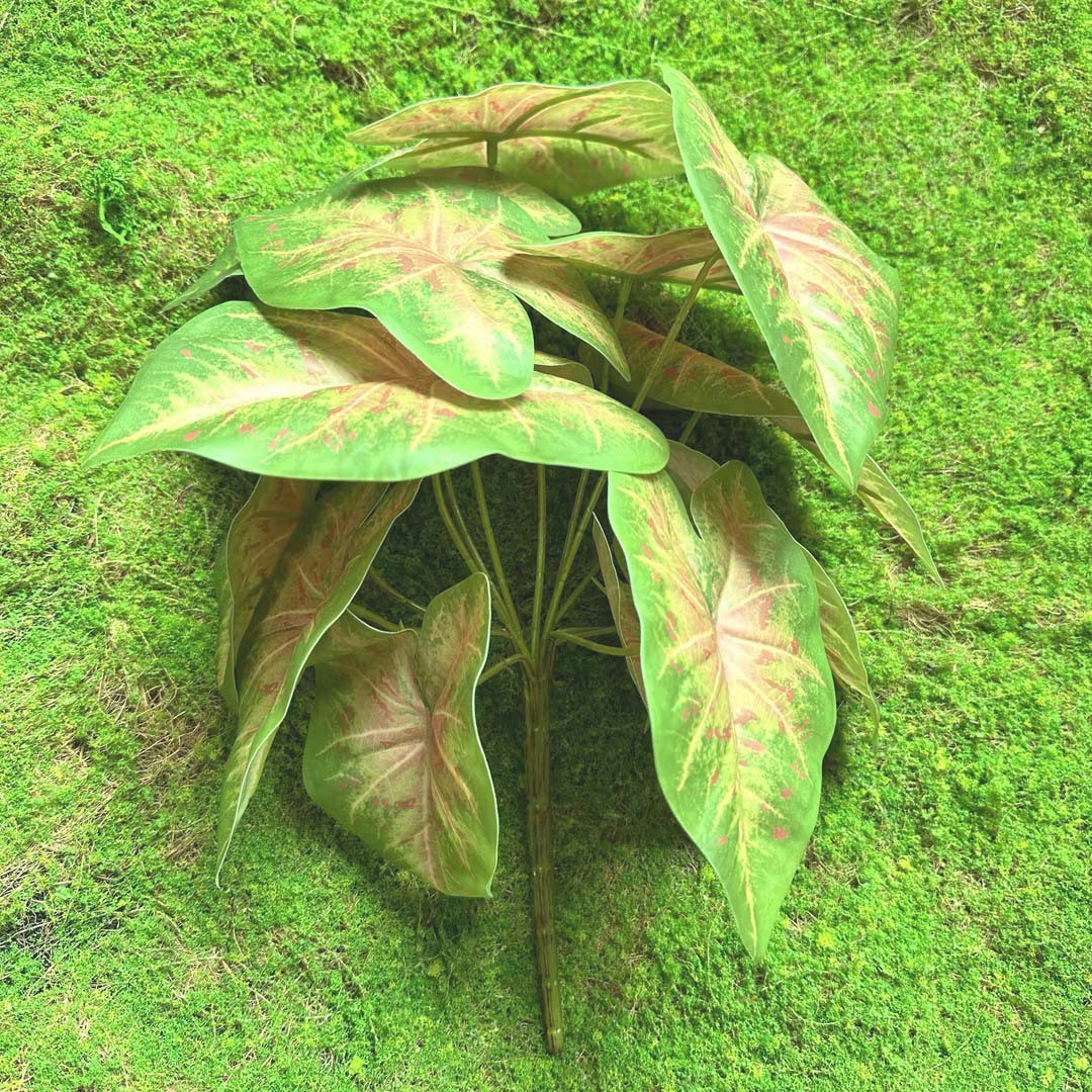 Fairy Cave tortuga hoja sentir arreglo floral hoja material planta esquina ventana belleza paisaje decoración artificial planta verde mango haz