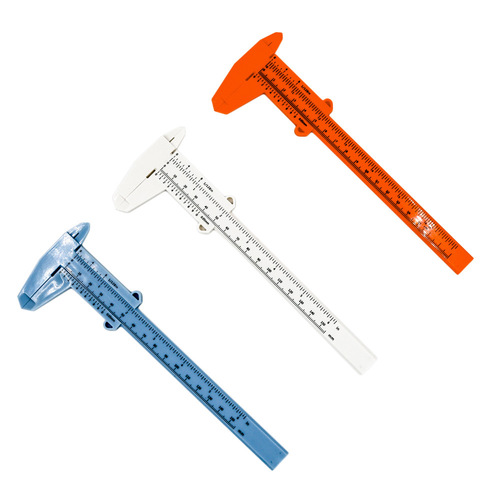 150mm double scale plastic vernier caliper for jewelry measurement student caliper mini measuring tool wholesale