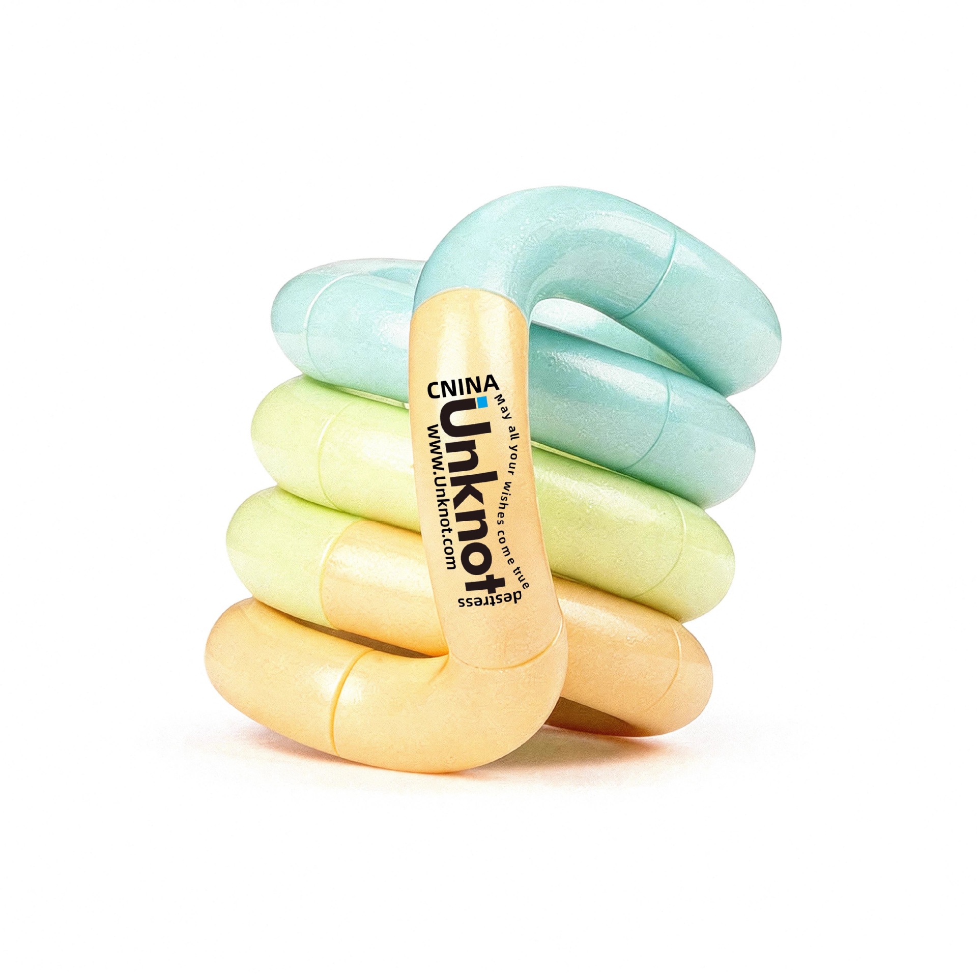 Unknot oficial genuino Twist Le Tang el mismo tipo de juguete de artefactos descomprimidos tango sensible a la temperatura decoloración pellizco pellizco pellizco 6