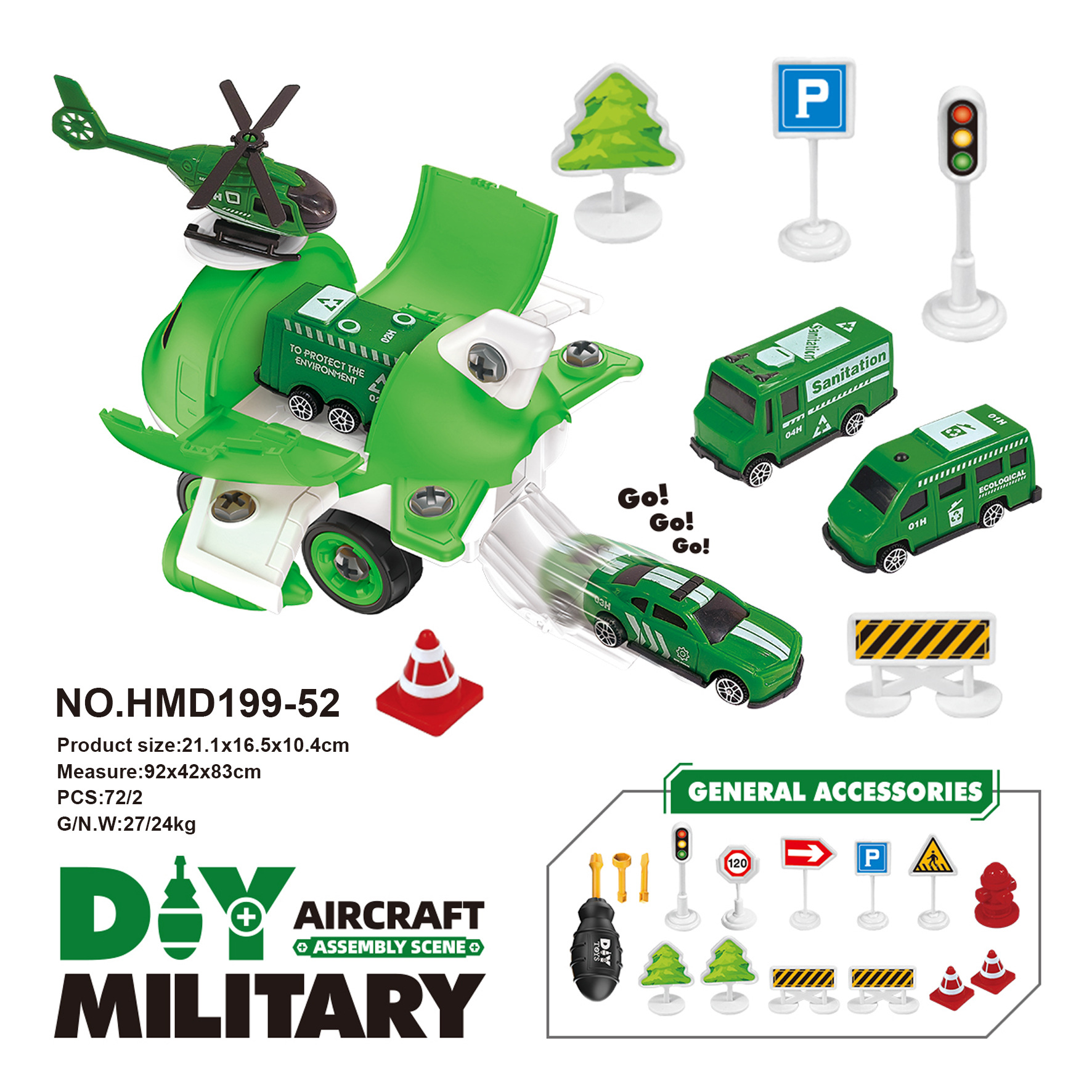 Nuevos productos de venta en caliente transfronteriza almacenar aviones puzzle juguetes DIY coche de montaje para niños sitio de construcción escenario coche de aleación image 10