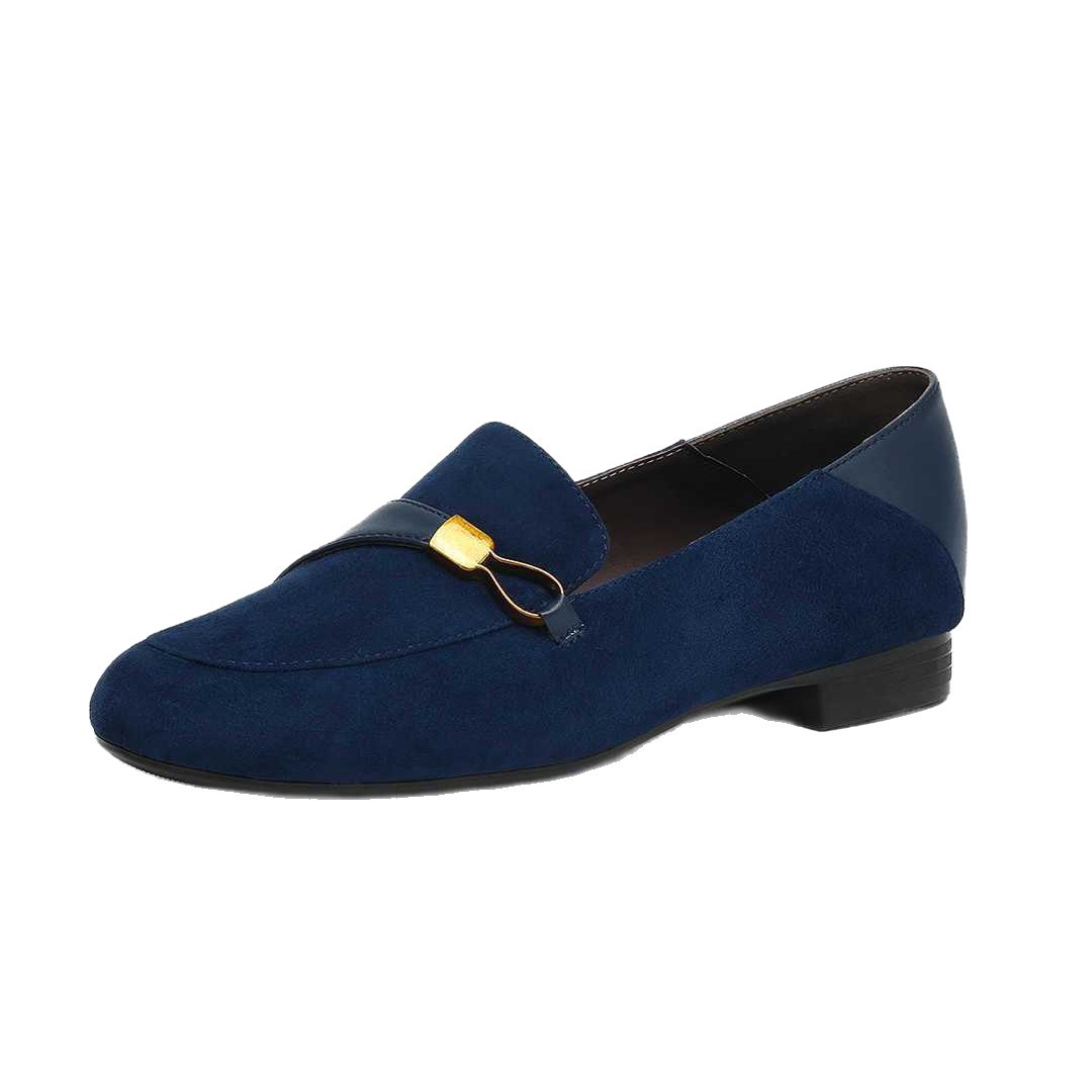2026 verano de la nueva moda vaquín de estilo universal zapatos de moda de mujer con un pie plano