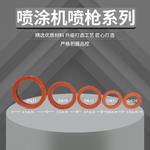 Model Dn25Dn20Dn32Dn38Dn51 Rubber Pad Gypsum Mortar Fireproof Coating Spray Gun Spray Paint Gun