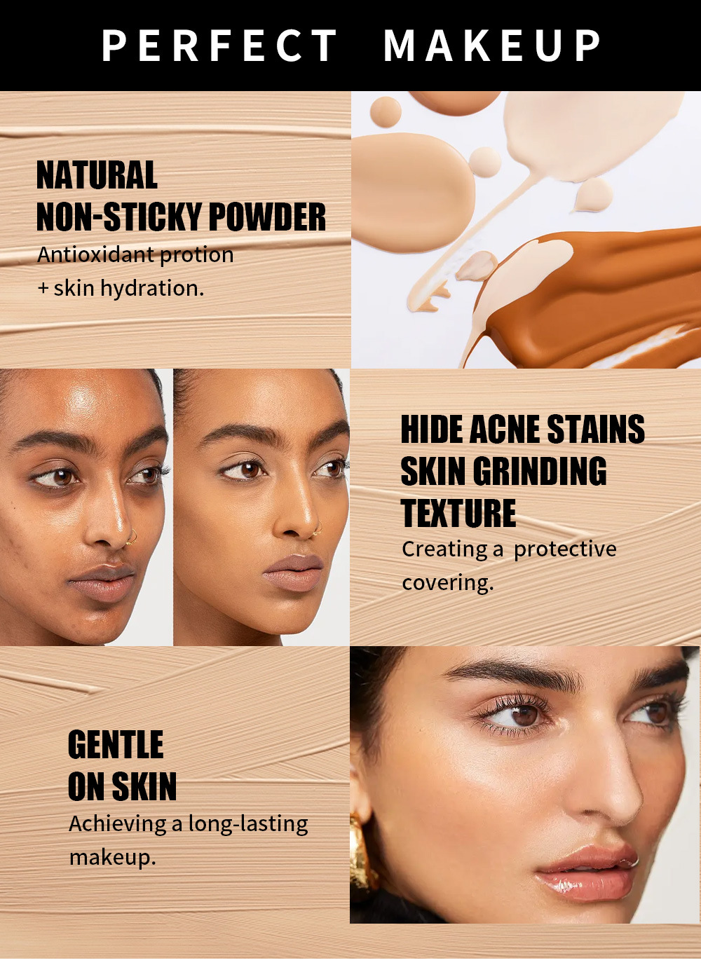 Fondotinta liquido correttore, waterproof, resistente all'acne del sudore, correttore, maschera per tatuaggi, correttore a lunga tenuta_voghion.com