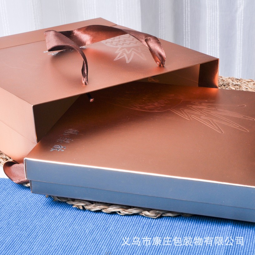 玫瑰金新年凤梨酥包装盒六粒含格挡凤梨酥包装空盒 烘焙礼盒套装