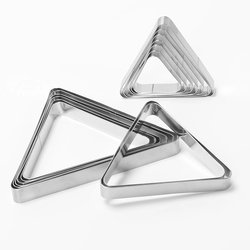 Трансграничное утолщение 304 из нержавеющей стали без отверстия для пирога круг мусс треугольник без отверстия