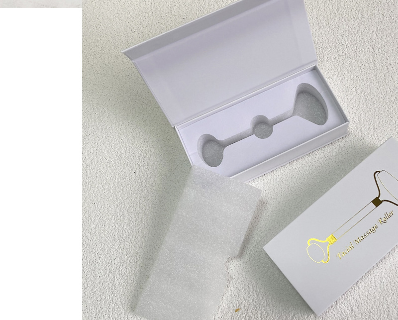 Nokta Rosen Quarz Jade Zylinder Verpackungsbox mit Magnet magnetisches Absorptionsbuch-förmige Box Jade Schabeplatte Set mit Deckel Geschenkbox