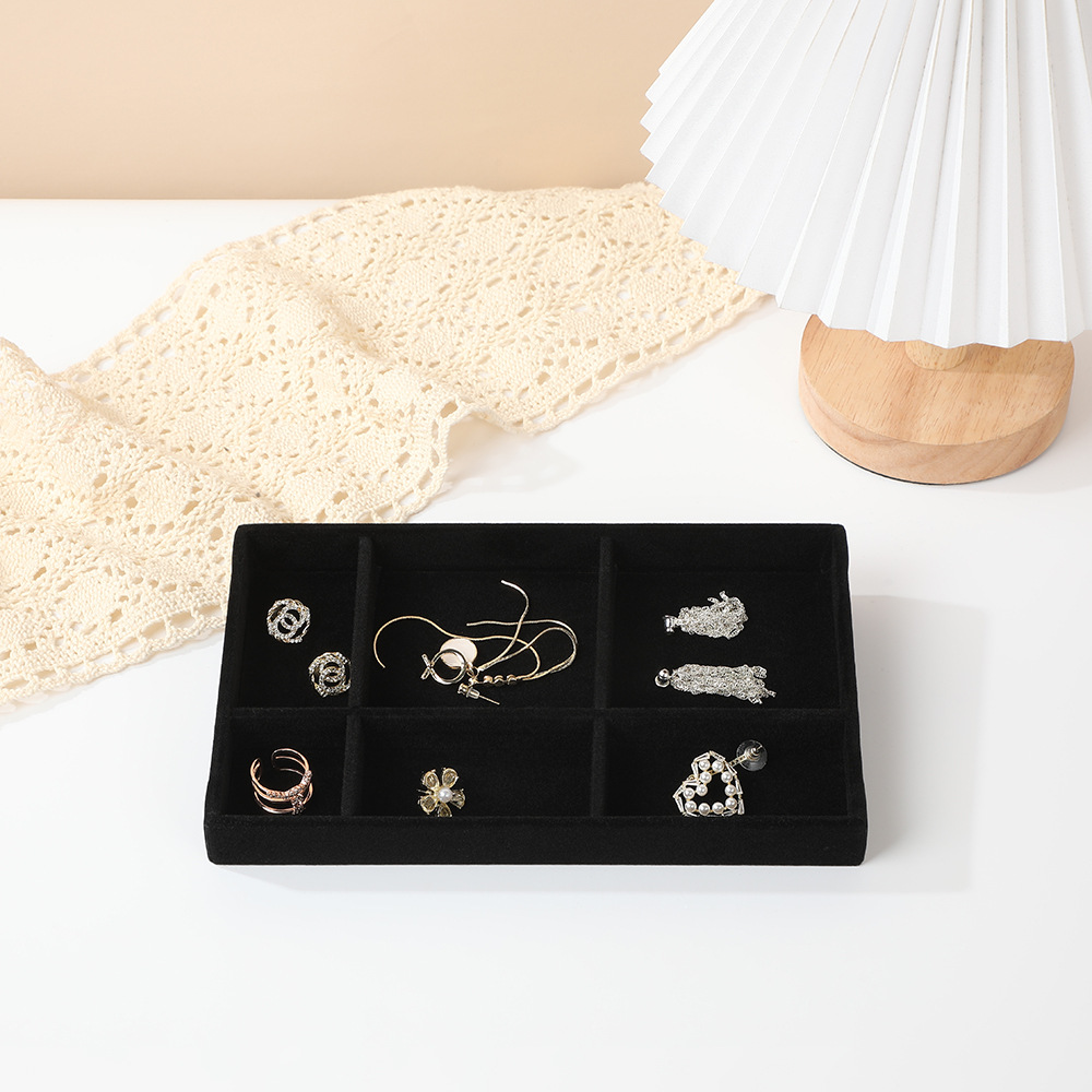 Contador cajón cascada bandeja de joyería almacenamiento para ver paleta pendientes pendientes anillos collares joyería caja de almacenamiento al por mayor