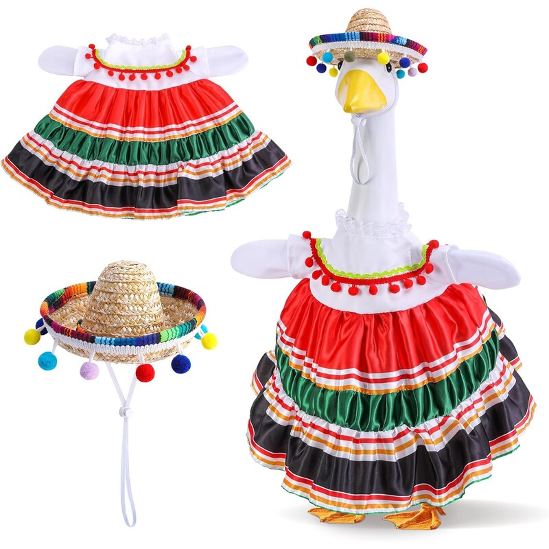 Cross-Border Amazon Carnival Porch Goose Large White Goose Festival Mexican Carnival Decoration Ornaments