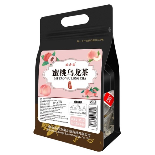 Peach Oolong Tea 175g/bag 50 small triangle bags for mass sale Peach Oolong Fruit Tea Manufacturer Wholesale