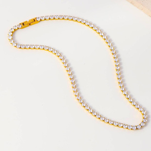 �羳���u�䓲���ɫTennis Necklace AAA�ʯ�W���������W���