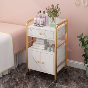 Beauty Salon Cupping Tool Cart Trolley Movable Storage Rack Multi-Layer Lightweight Storage Rack Manicure Beauty Cabinet