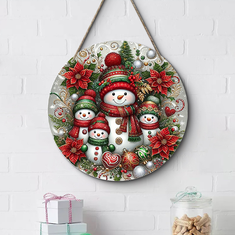 在庫ありクリスマスクリエイティブ吊り下げ装飾品木製工芸品ラウンドドアサイン木製タグシリーズ装飾ペンダント|undefined