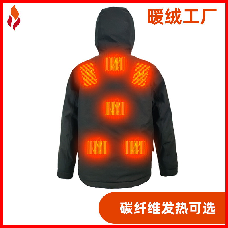 Outdoor Color Matching Jacket 8 Zone Heating Sheet Heating Winter Warmth Customization Logo Customization Heating Clothing