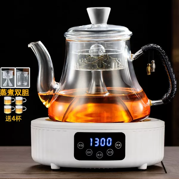 Tangle A Style Steaming Kettle + White Smart Stove