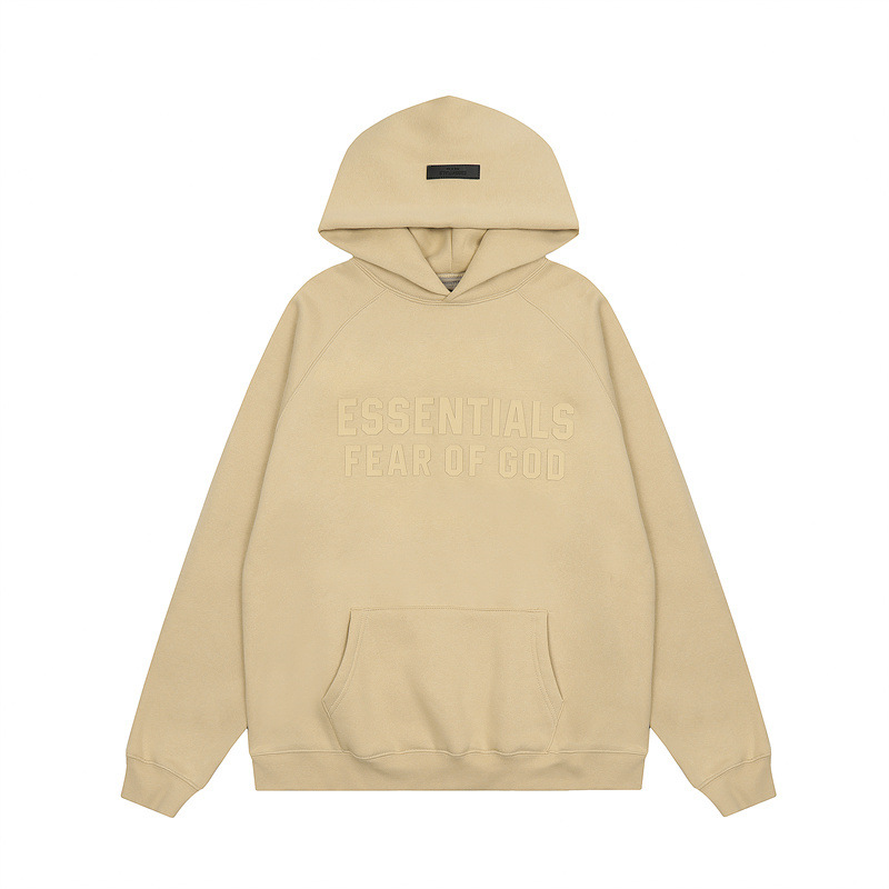 FOG ESSENTIALS letras de silicona estereoscópica hombres y mujeres americanos camisa con sudadera con sudadera con sudadera image 32
