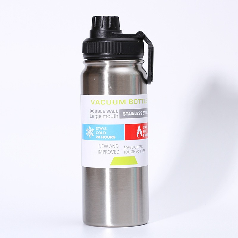 Transfronterizo 304 taza de acero inoxidable al aire libre con hervidor espacial portátil de gran capacidad de viajes de montaña hervidor deportivo