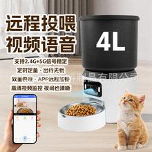 宠物智能自动喂食器4升大广角可视食盆双频蓝牙连接