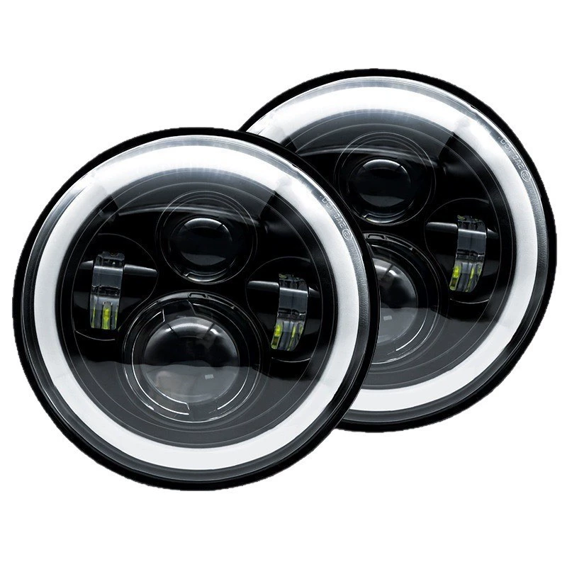7-дюймовые передние фары мотоцикла Harley Wrangler 4 Pearl Modified Off-Road LED Barlight Angel Eye Light