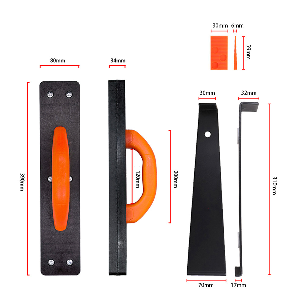 핸들 노크 노크 블록이있는 새로운 라미네이트 바닥재 설치 도구 개량 가스켓 설치 도구 세트