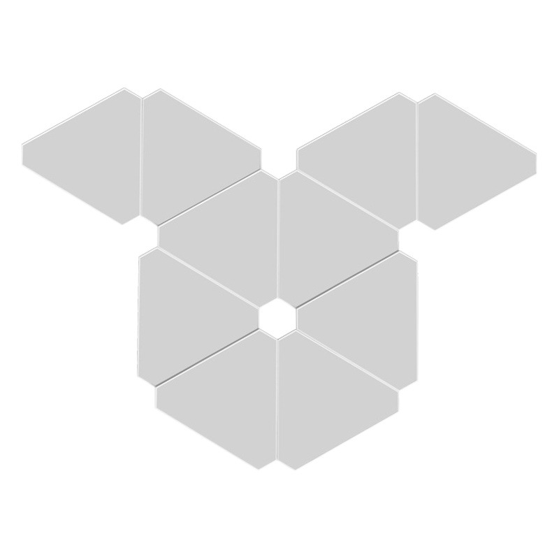 Lámpara de empalme de triángulo lámpara cuántica de tres lados tablero de luz impar e-sports Smart Home TV Fondo atmósfera lámpara