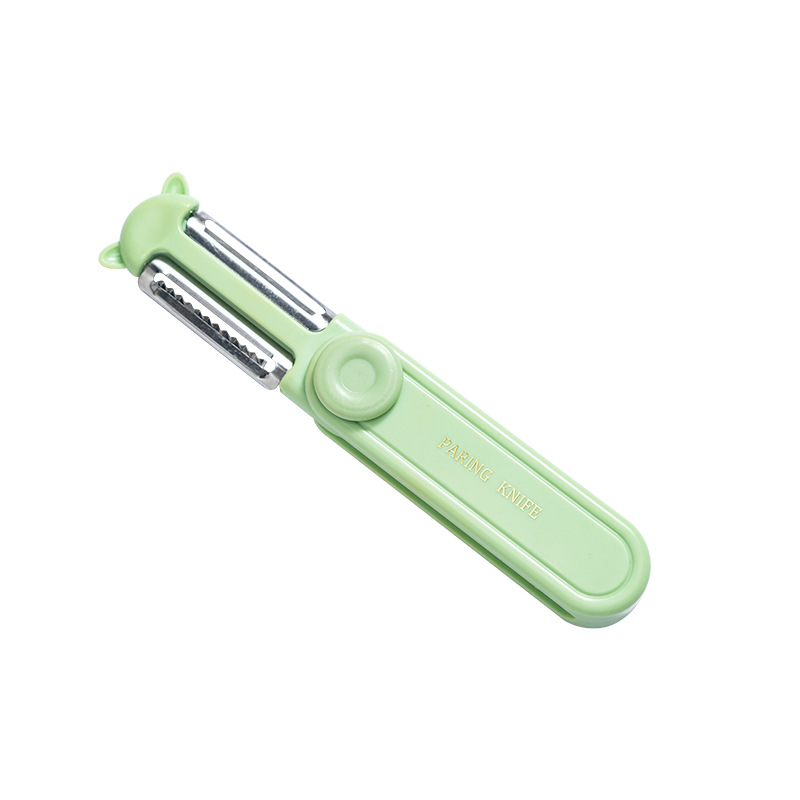 Cuchillo creativo de raspado de acero inoxidable 2 en 1 raspado de raspado de raspado multifuncional de verduras frijoles raspado de alambre cortador