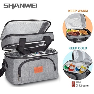 Amazon Hot Sale Insulation Bag Multifunctional Double Layer Insulation Cold Lunch Bag Waterproof Ice Bag Large Capacity Picnic Bag