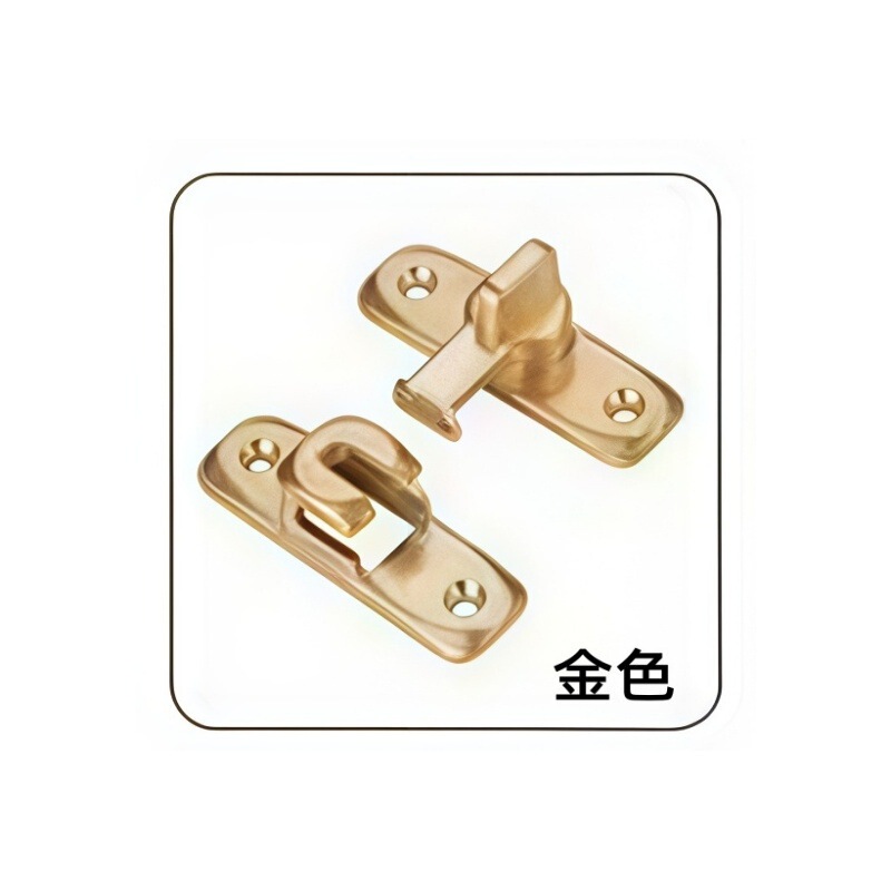 铝合金加厚免打孔明装插销门栓推拉门锁扣卫生间门闩搭扣木门锁扣|undefined