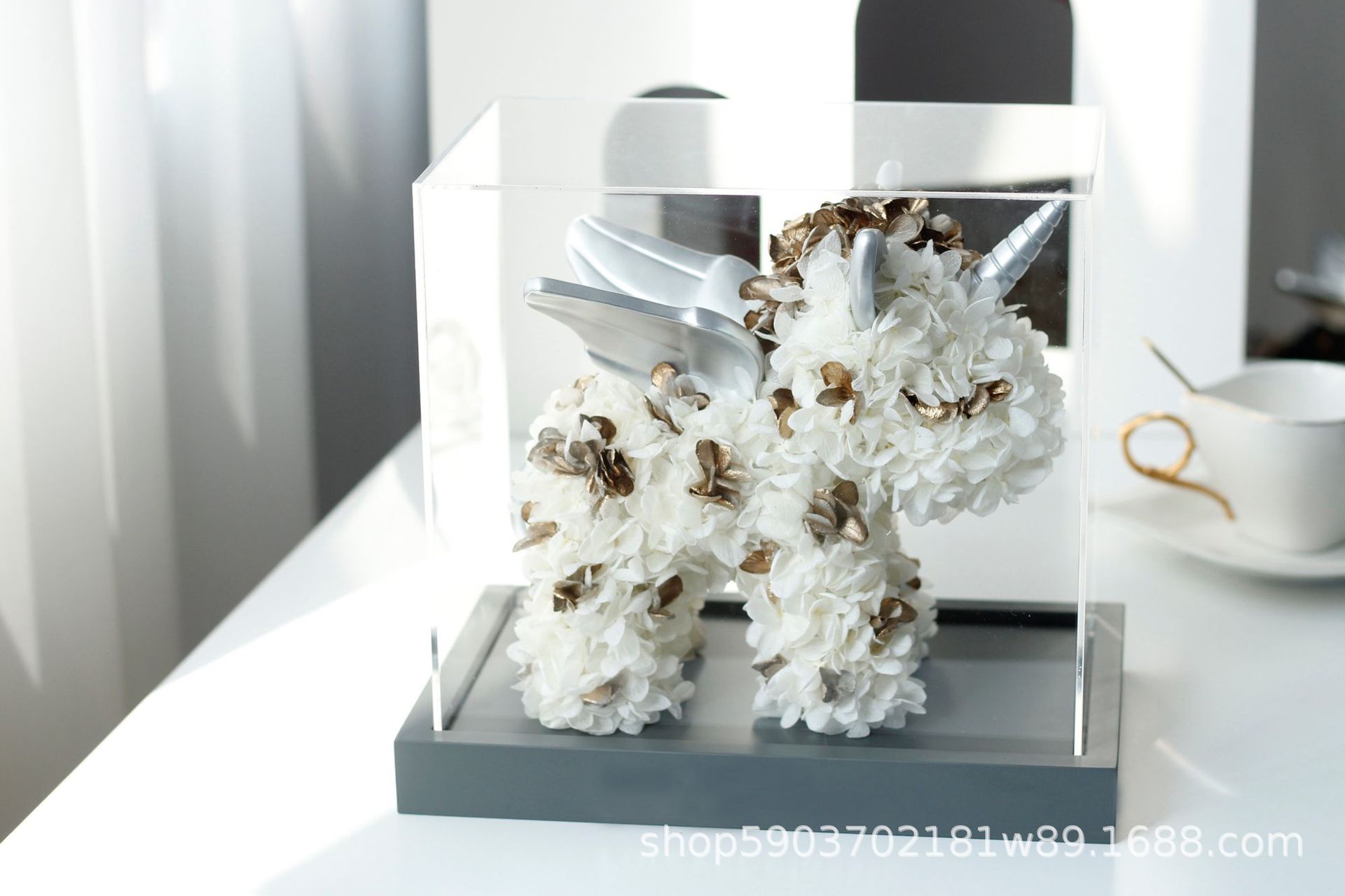 Flores verdaderas rosa unicornio Yunnan inmortalidad flores personalizadas muñecas de hortenida al por mayor acrílico red flores hechas a mano