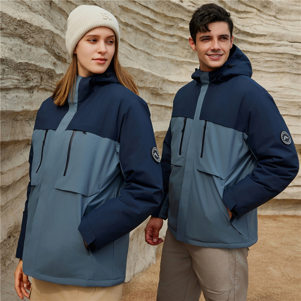 Graphene Parka All-In-One Jacket, Water-Repellent and Cold-Proof Work Clothes, Hiking Team Jacket with Printing