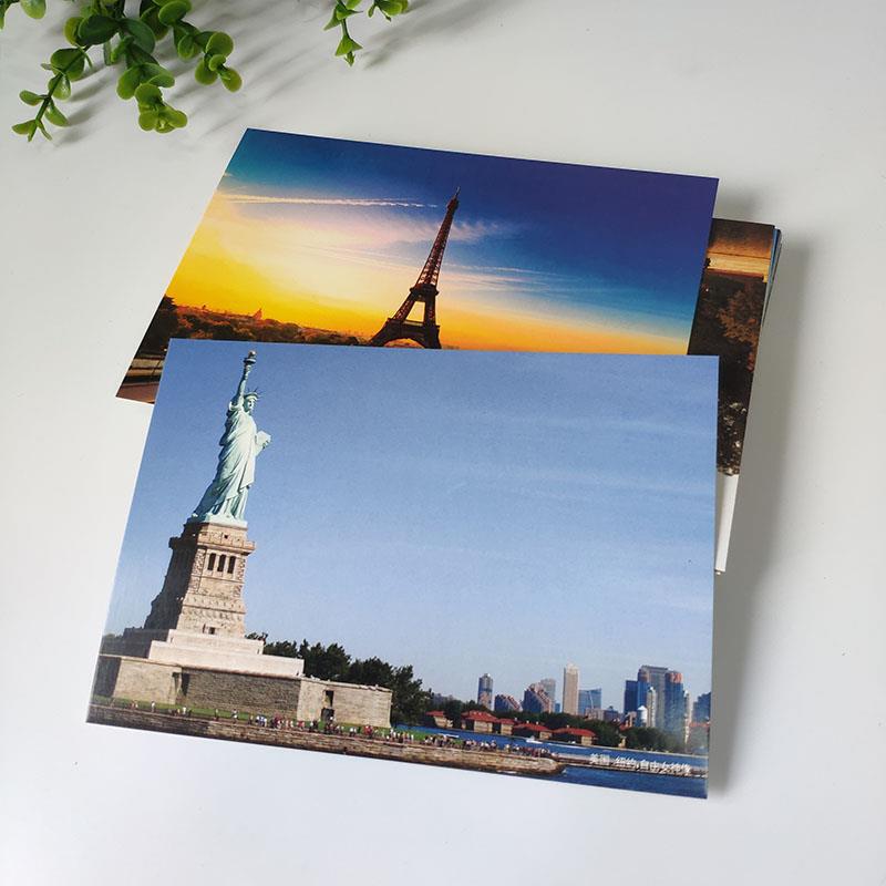 100 Postcards of Landscapes Around the World, Photos of Chinese Tourist Cities, Commemorative Small Cards, Inspirational Travel Ladies Luo