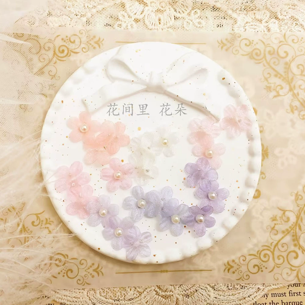 1,5 см органза трехмерное свадебное платье с маленьким цветком трехмерное платье для куклы своими руками ручной работы декоративное маленькое Цветочное платье для обуви