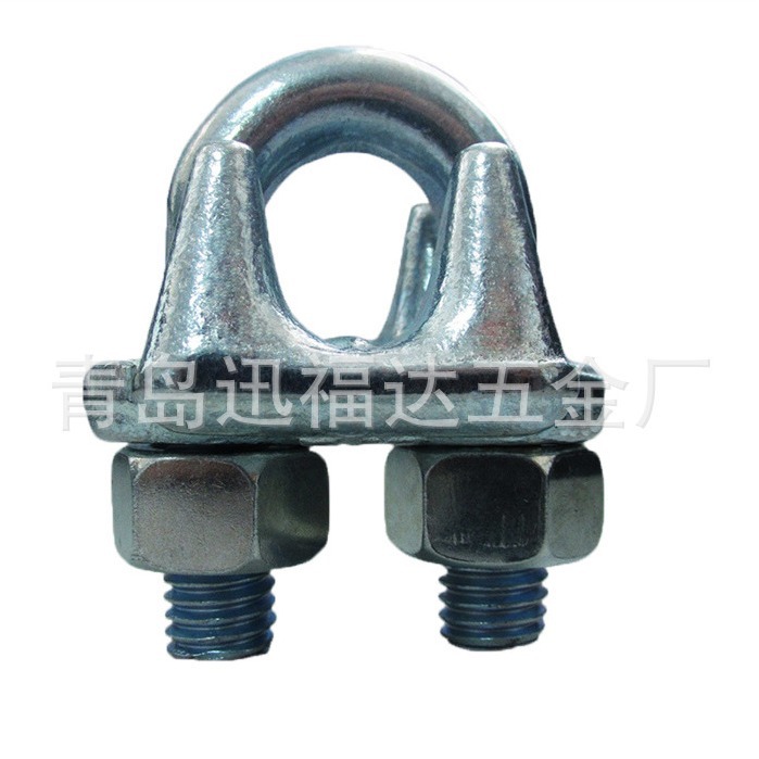 青岛工厂批发 热镀锌 钢丝绳美式锻造夹头