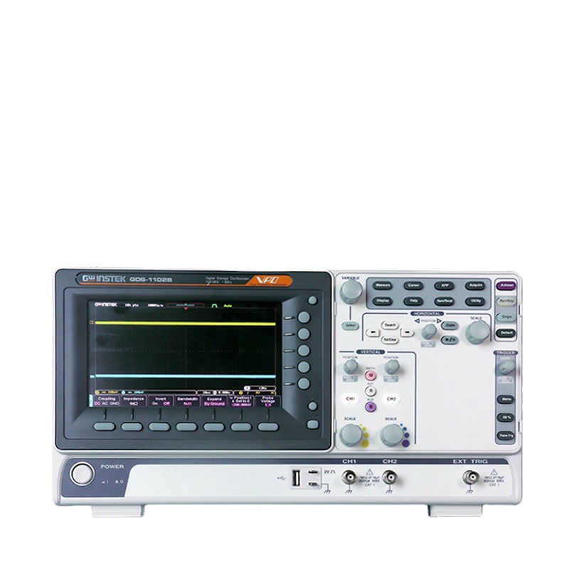 固纬数字示波器GDS-1102B存储示波器双通道100MHZ示波器