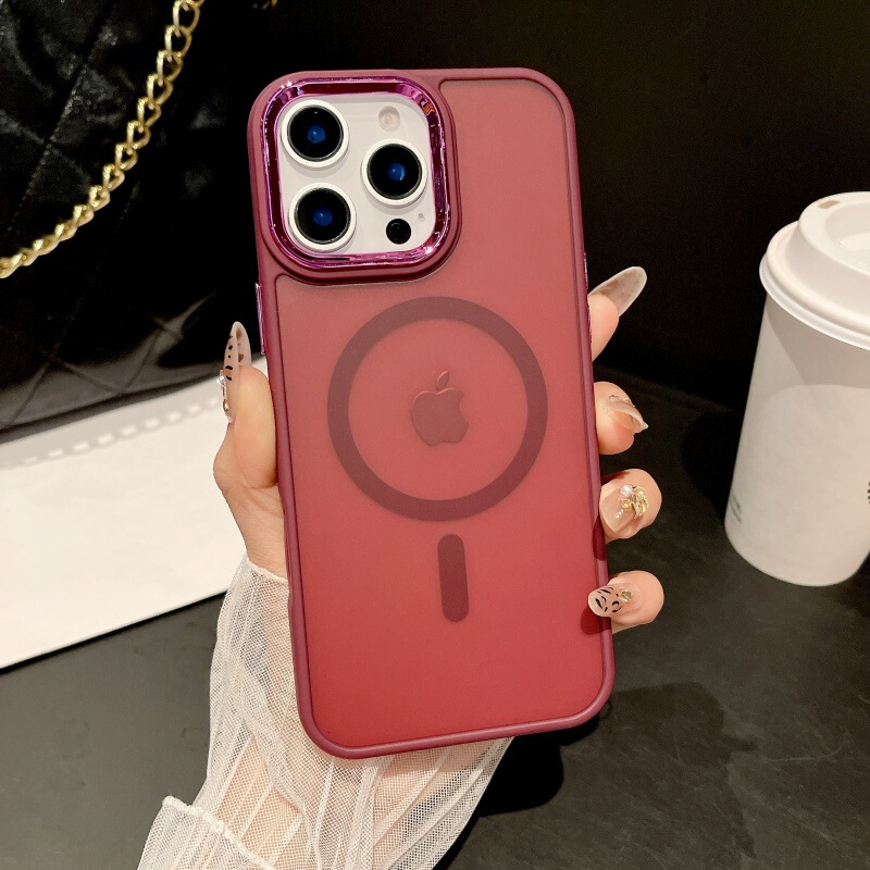 Apple 1716ProMax 磁気吸着15携帯電話ケース、肌触りの良いマット仕上げ、14フルカバー、13電気メッキ、指紋防止に適しています。|undefined