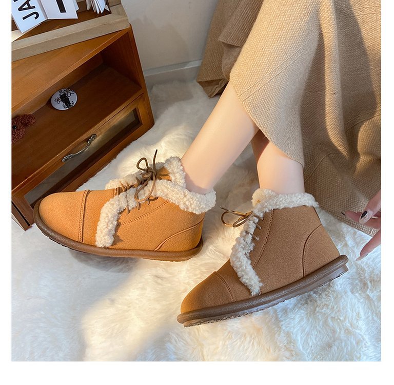 Women's Streetwear Solid Color Round Toe Cotton Shoes display picture 5
