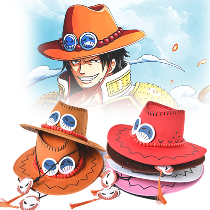 One Piece Ace Same Style Jazz Hat Men's and Women's Fashion All-Match Fashion Hat cos Cowboy Hat Sunscreen Sun Hat One Piece Ace Same Style Jazz Hat Men's and Women's Fashion All-Match Fashion Hat cos Cowboy Hat Sunscreen Sun Hat