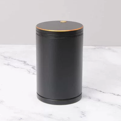 Large Ashtray with Lid, Car ashtray - small-size-68-diameter-height-110-solid-color-side-pushblack-standard