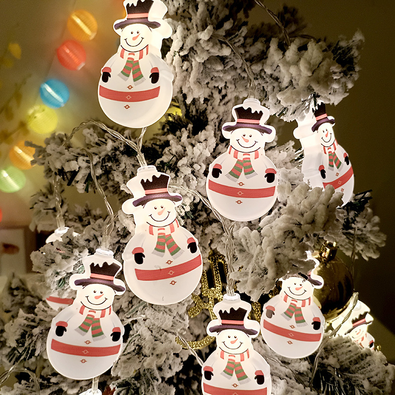 LED transfronterizo decoración de luces Santa muñeco de nieve árbol de navidad luces de atmósfera luces de navidad luces de color luces de luz de cadena