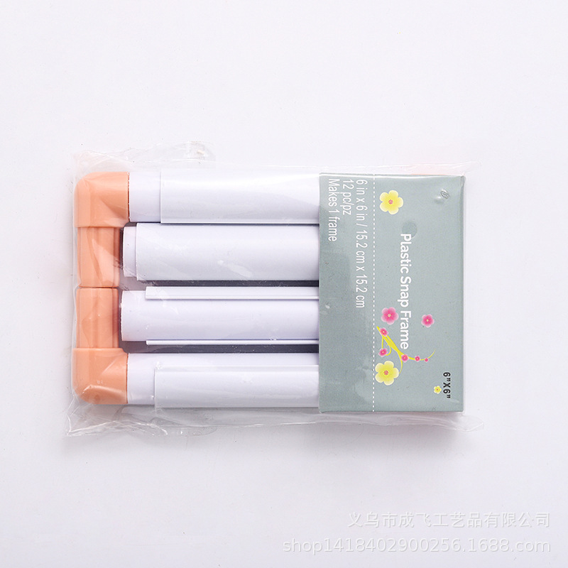 Bordado de plástico, herramienta de punto de cruz, clip, bordado, estante de bordado cuadrado, estante de bordado tipo tarjeta, marco de bordado