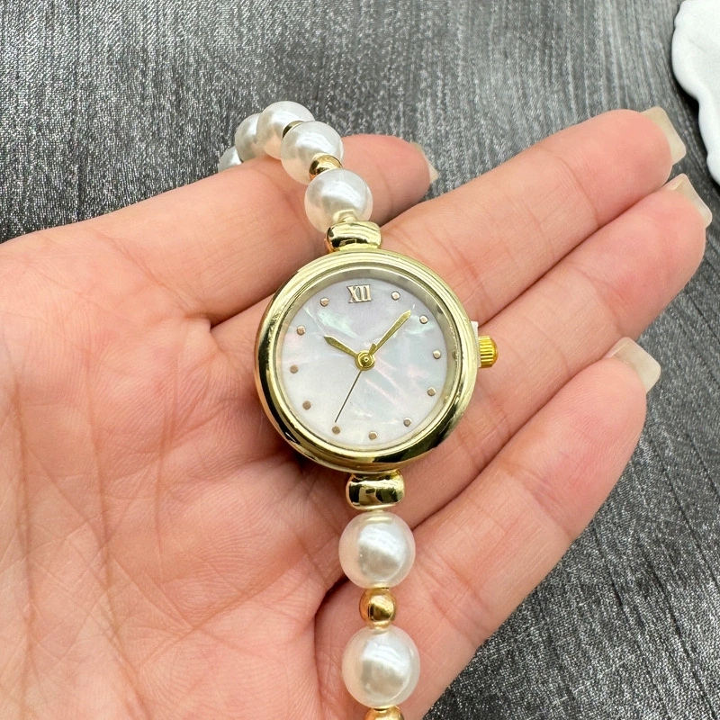 Жемчужное браслет, swiss часы, регулируемые кварцевые часы, для импорта, стиль легкой роскоши, высококачественный стиль, оптовая продажа