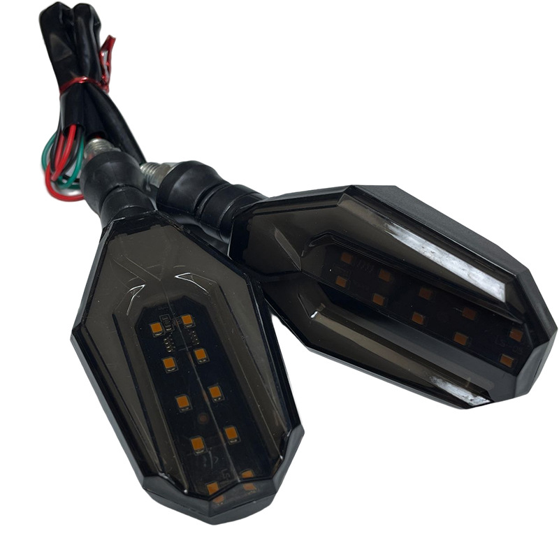  Luz LED secuencial para moto 12 V, direccional y luz diurna para modificación de motocicletas