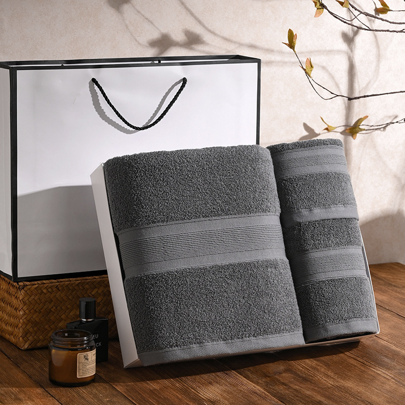 Thickened 32-Ply High-End Plain Cotton Towel Gift Box Set, Customizable with Embroidered Logo, Promotional Gift Bath Towel Set Thickened 32-Ply High-End Plain Cotton Towel Gift Box Set, Customizable with Embroidered Logo, Promotional Gift Bath Towel Set