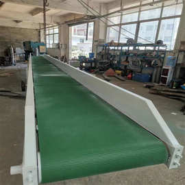 斜坡输送机平行输送带AA皮带输送机塑料瓶输送机折叠皮带输送机